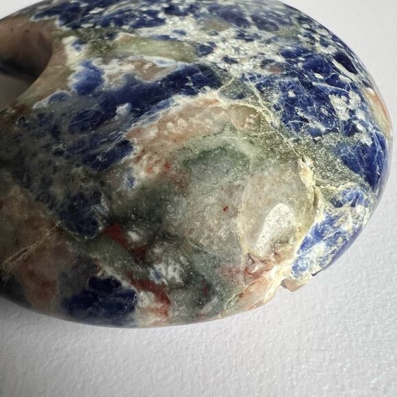 Sodalite Crystal Moon Carving (#11) - Picture 3 of 10